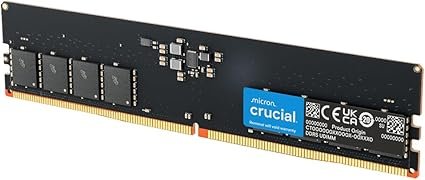 Crucial 16GB DDR5 RAM, 5600MHz (or 5200MHz or 4800MHz)